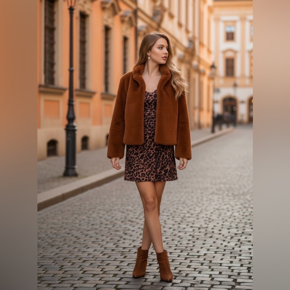 Forever 21 Rust Teddy Jacket